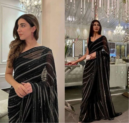 Naqsh Embroidery Saree