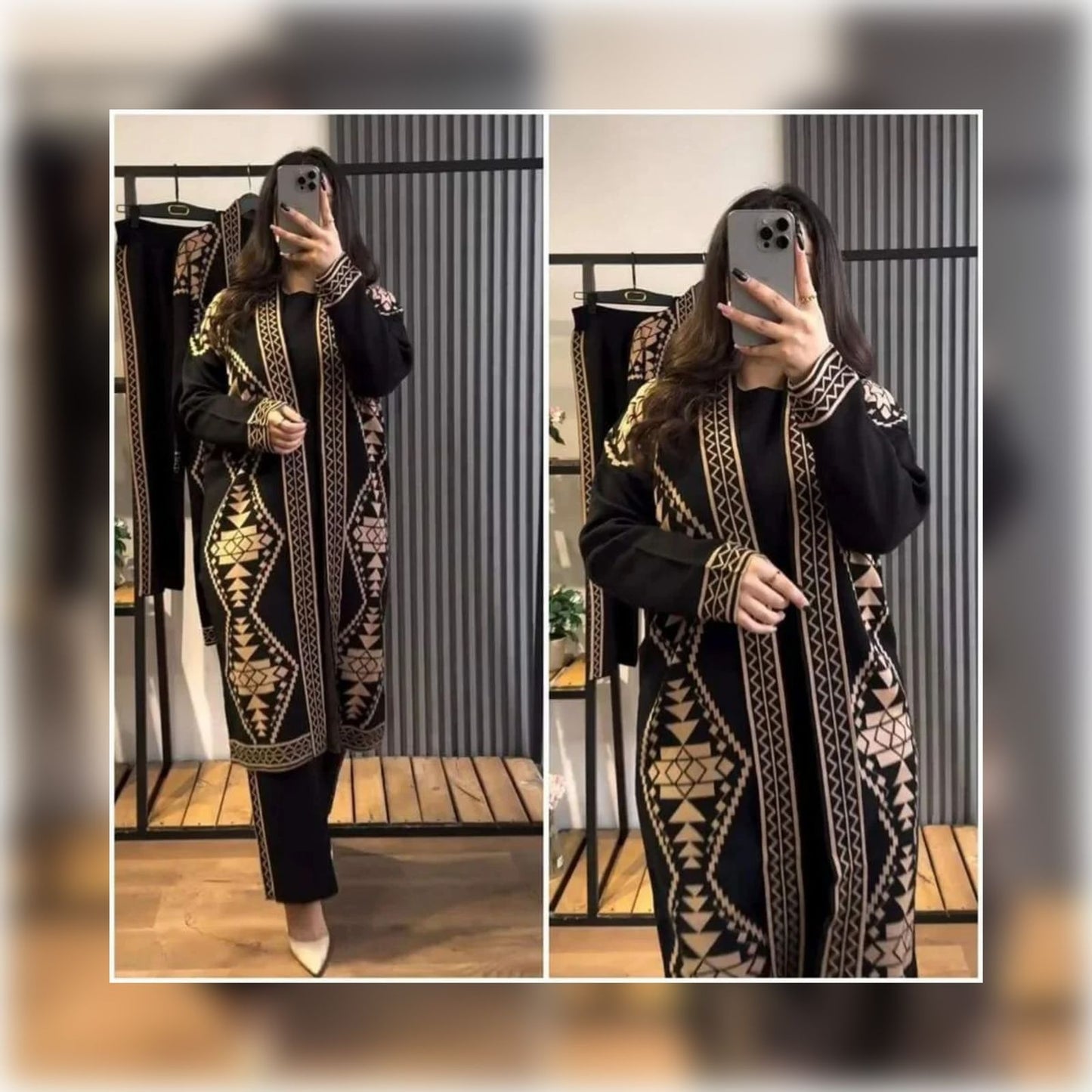 Zarkoon Printed Three Piece