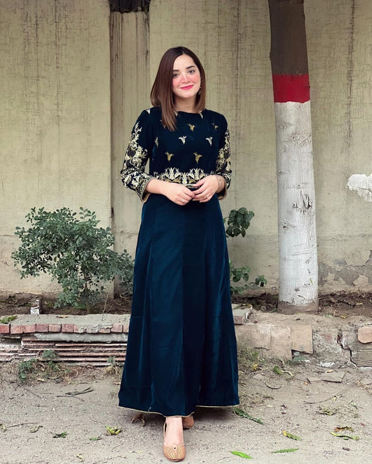 New Velvet Tilla Embroidery Maxi