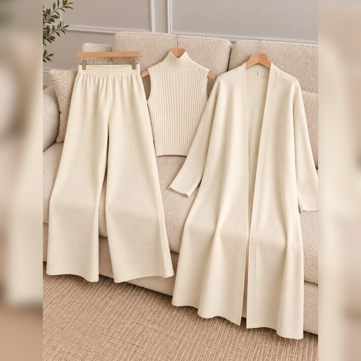 Double Gown Three Piece