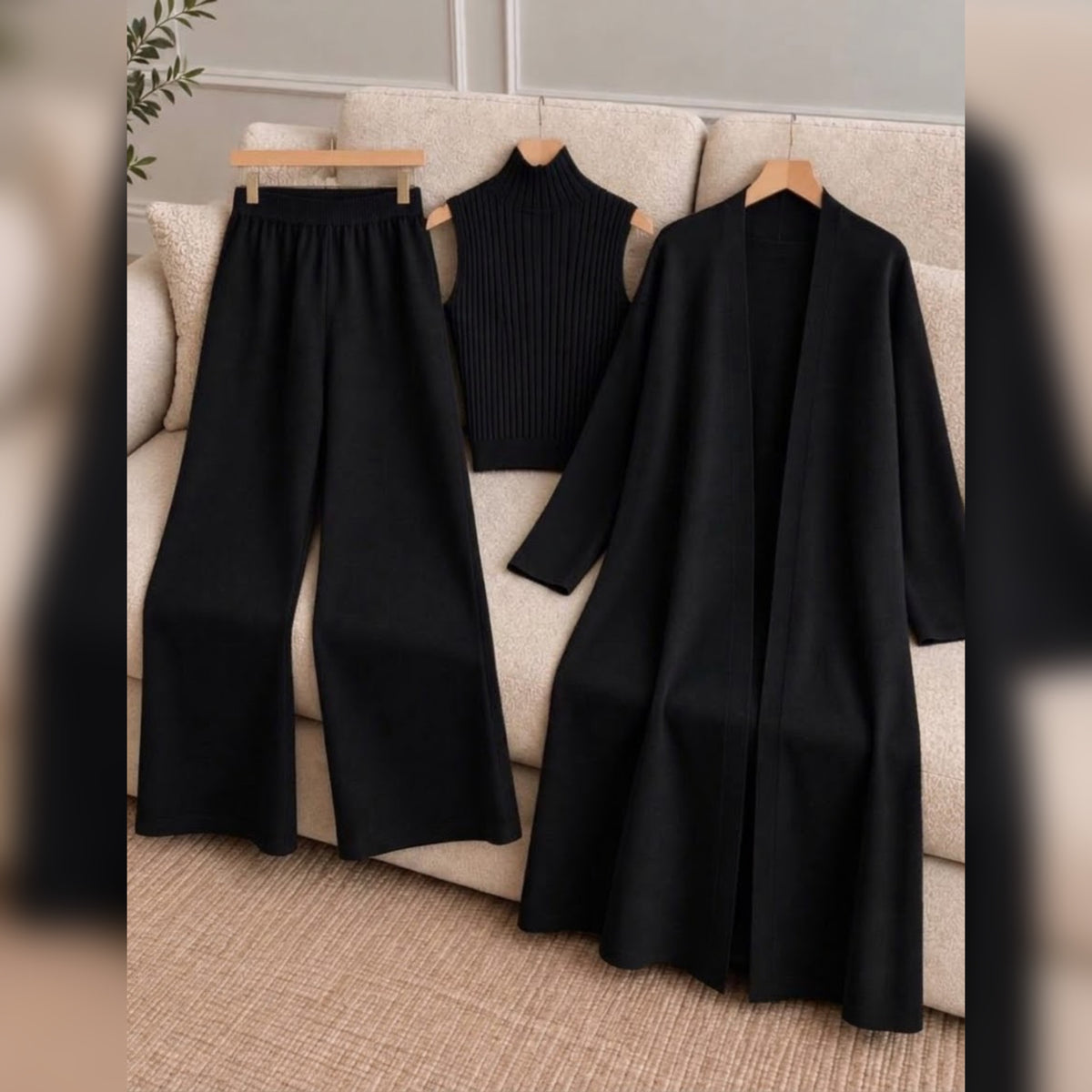 Double Gown Three Piece