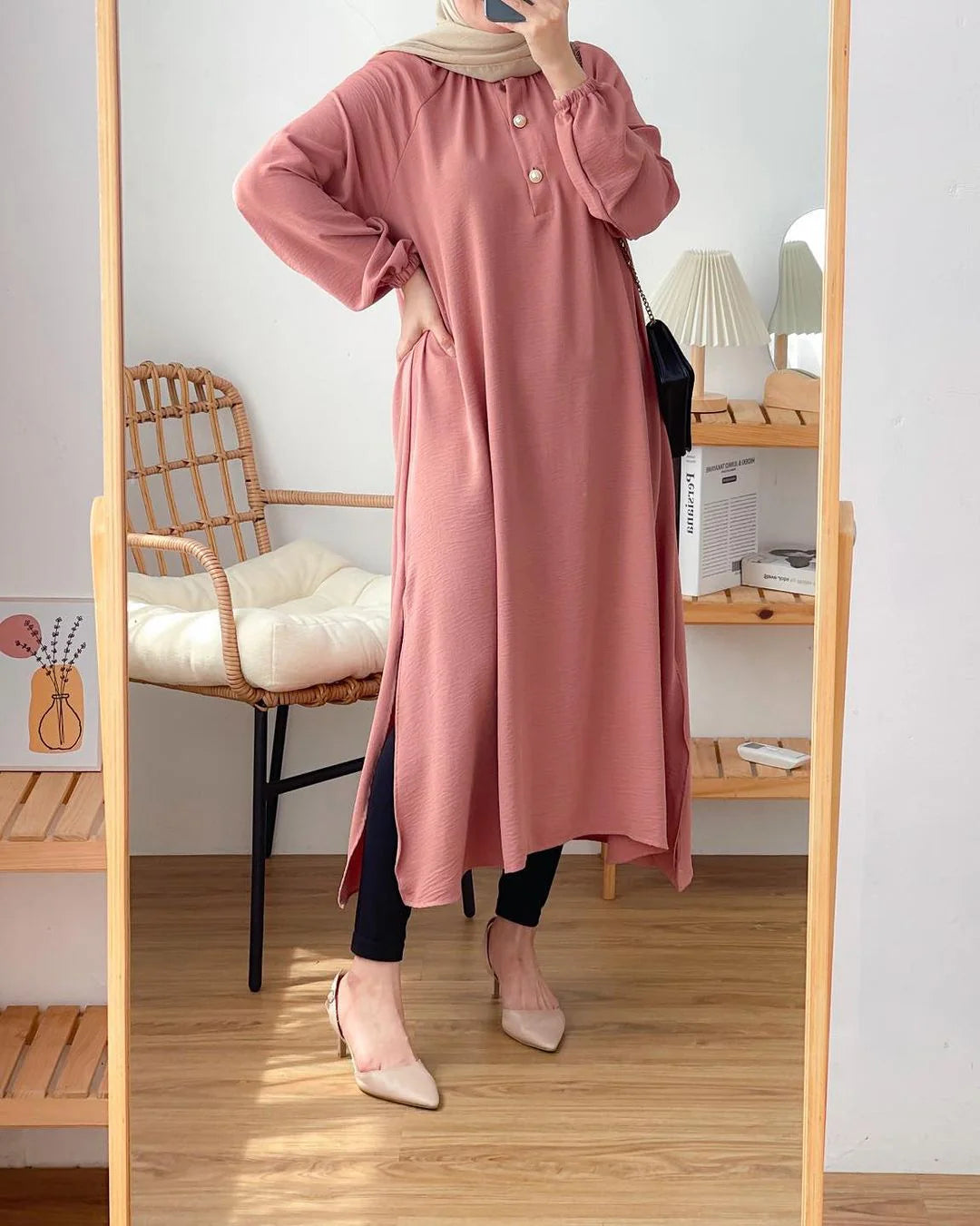 Georgette long shirt