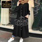 Stitched Sequence Abaya With Buttons
